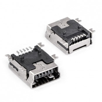 Conector Mini Usb Fêmea 5 Pinos Controle Ps3 Gps Mp5 Plug